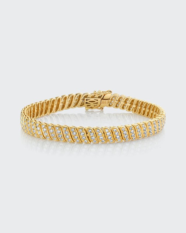 Diamond Zoe Bracelet in Yellow Gold
